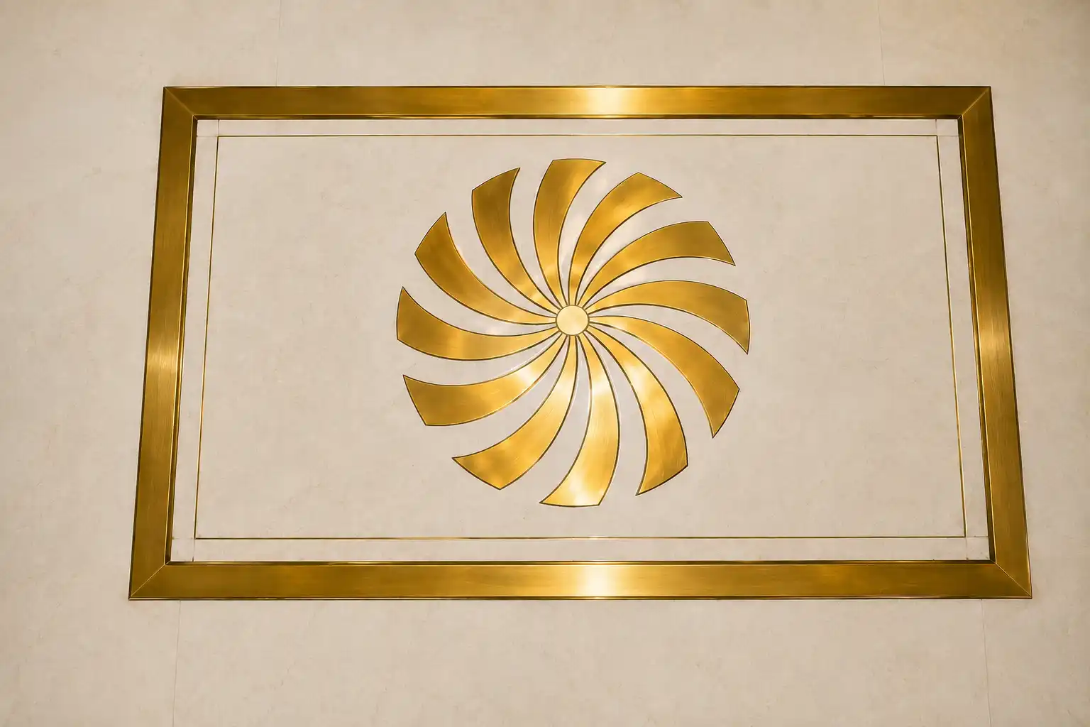 Brass Vastu Floor Inlay
